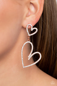 Doting Duo Earring (White, Copper)