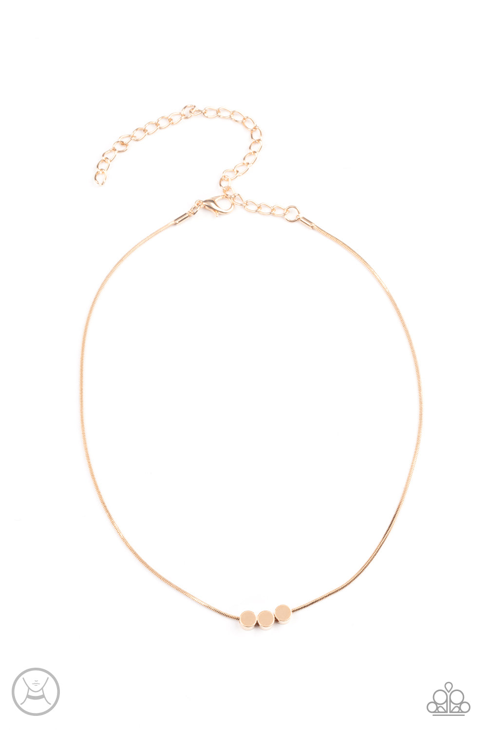 Dynamically Dainty Necklace (Gold, Multi, Copper)
