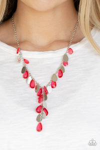 Sailboat Sunsets Red Necklace
