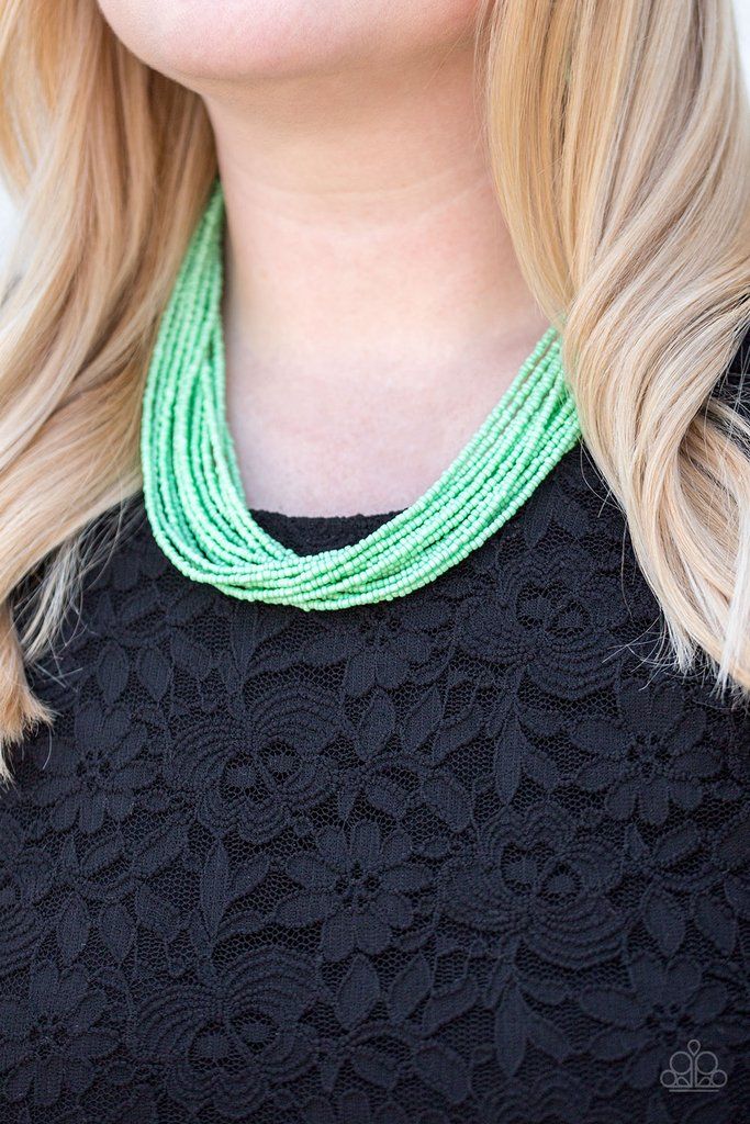 Wide Open Spaces Green Necklace
