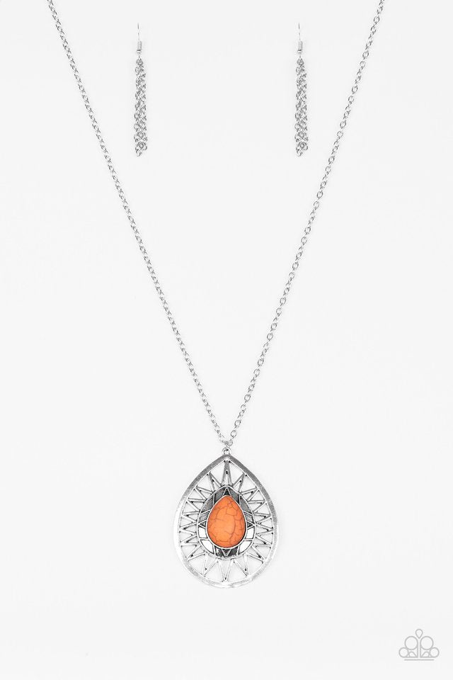 Summer Sunbeam Orange Necklace