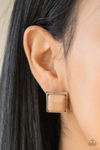 Eco Elegance Earring (Brown, White)