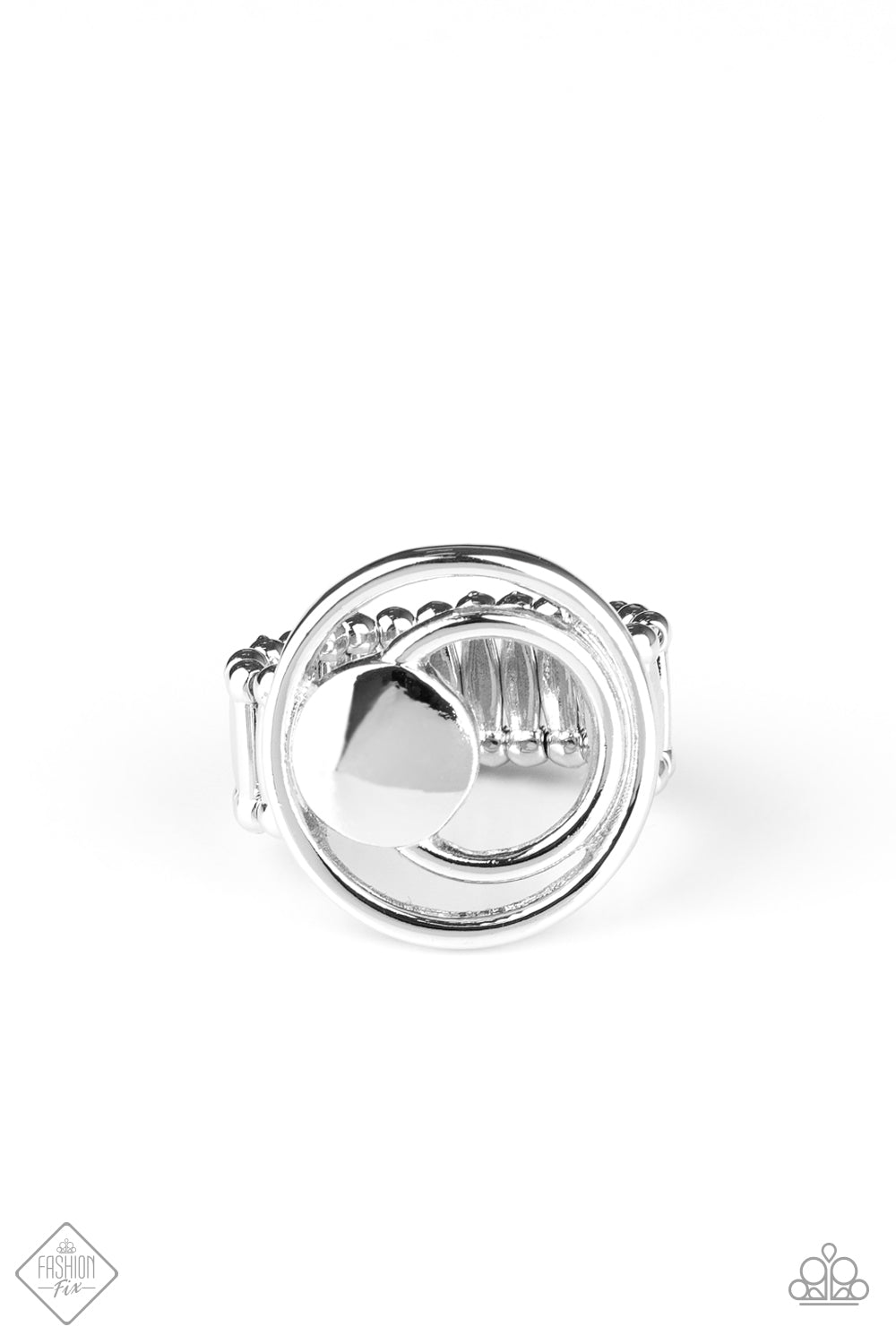 Edgy Eclipse Silver Ring