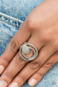 Edgy Eclipse Silver Ring