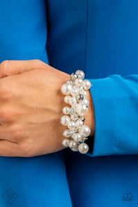 Elegantly Exaggerated White Bracelet