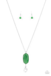 Elemental Elegance Green Lanyard Necklace