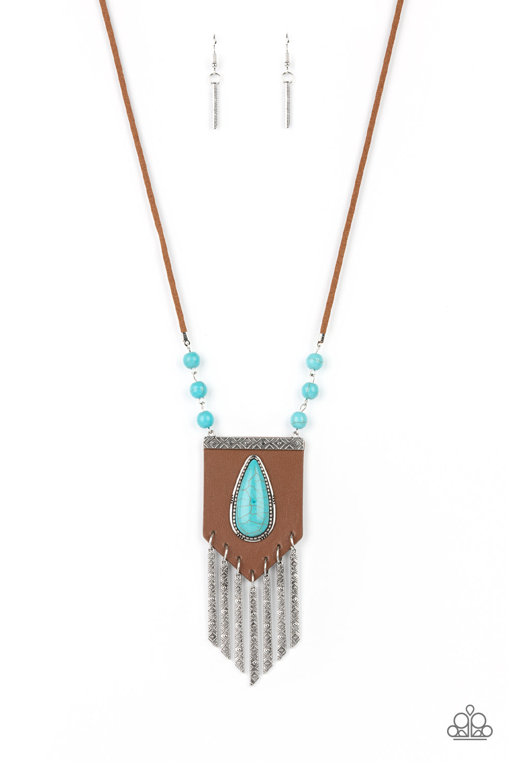 Enchantingly Tribal Blue Necklace