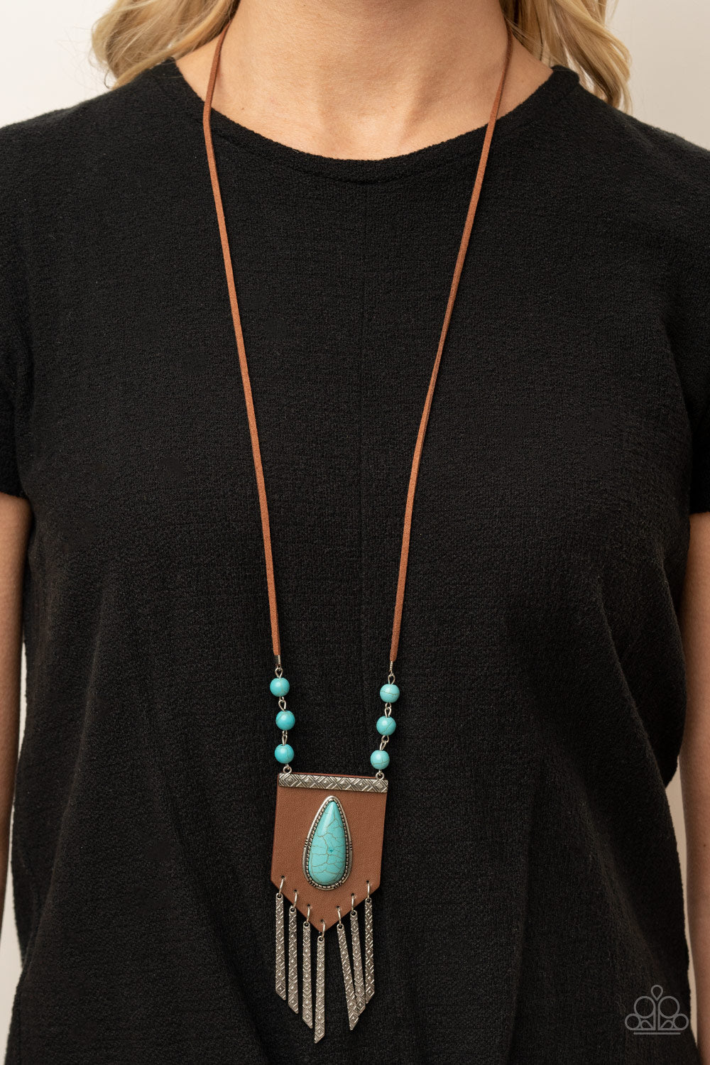 Enchantingly Tribal Blue Necklace