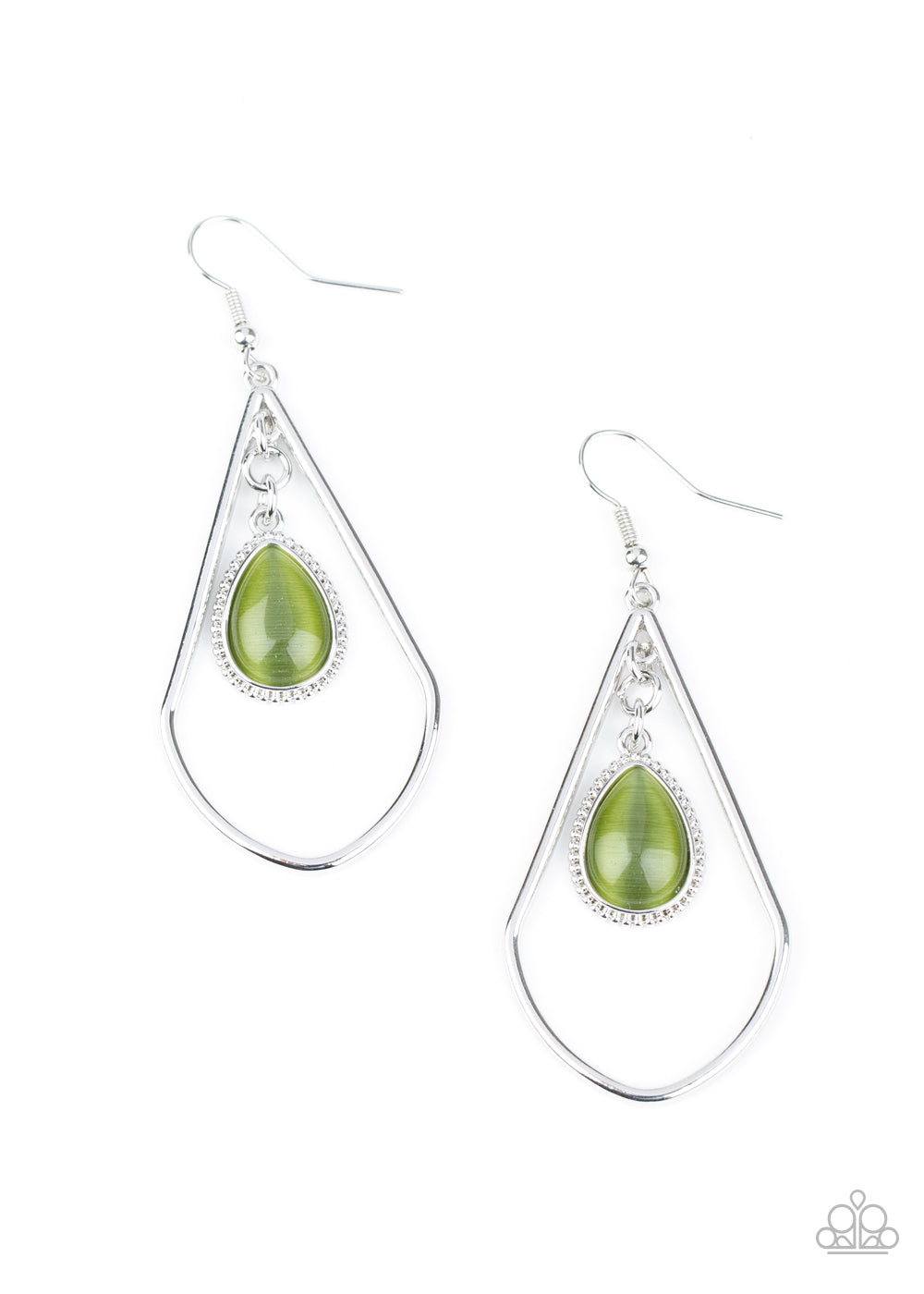 Ethereal Elegance Green Earring