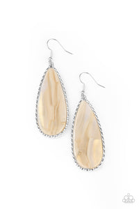Ethereal Eloquence White Earring