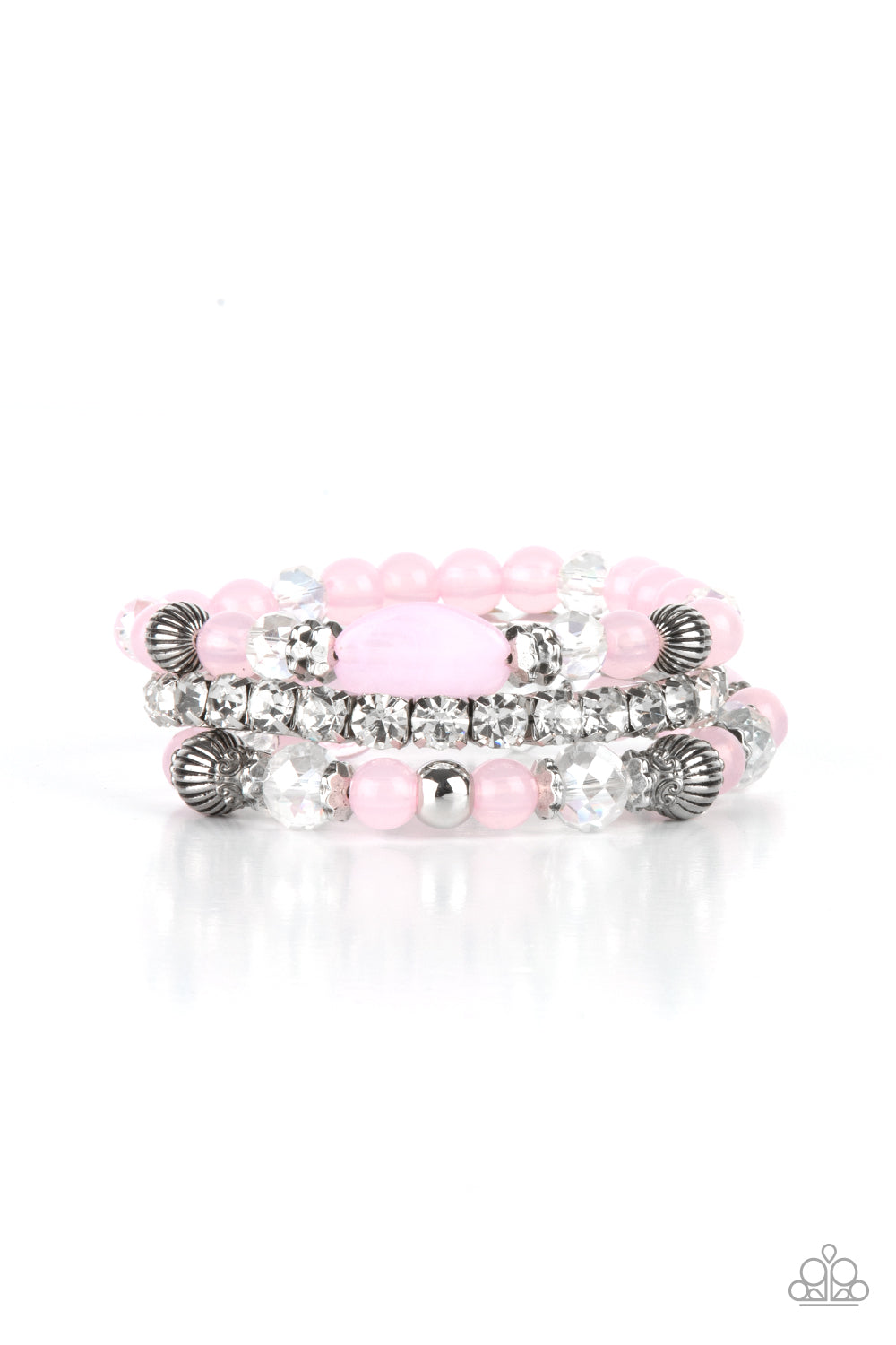 Ethereal Etiquette Bracelet (Pink, Purple, White)