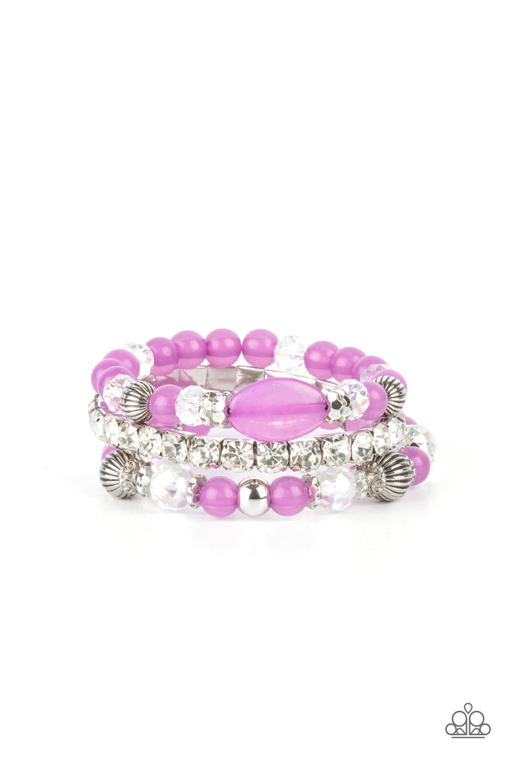 Ethereal Etiquette Bracelet (Pink, Purple, White)