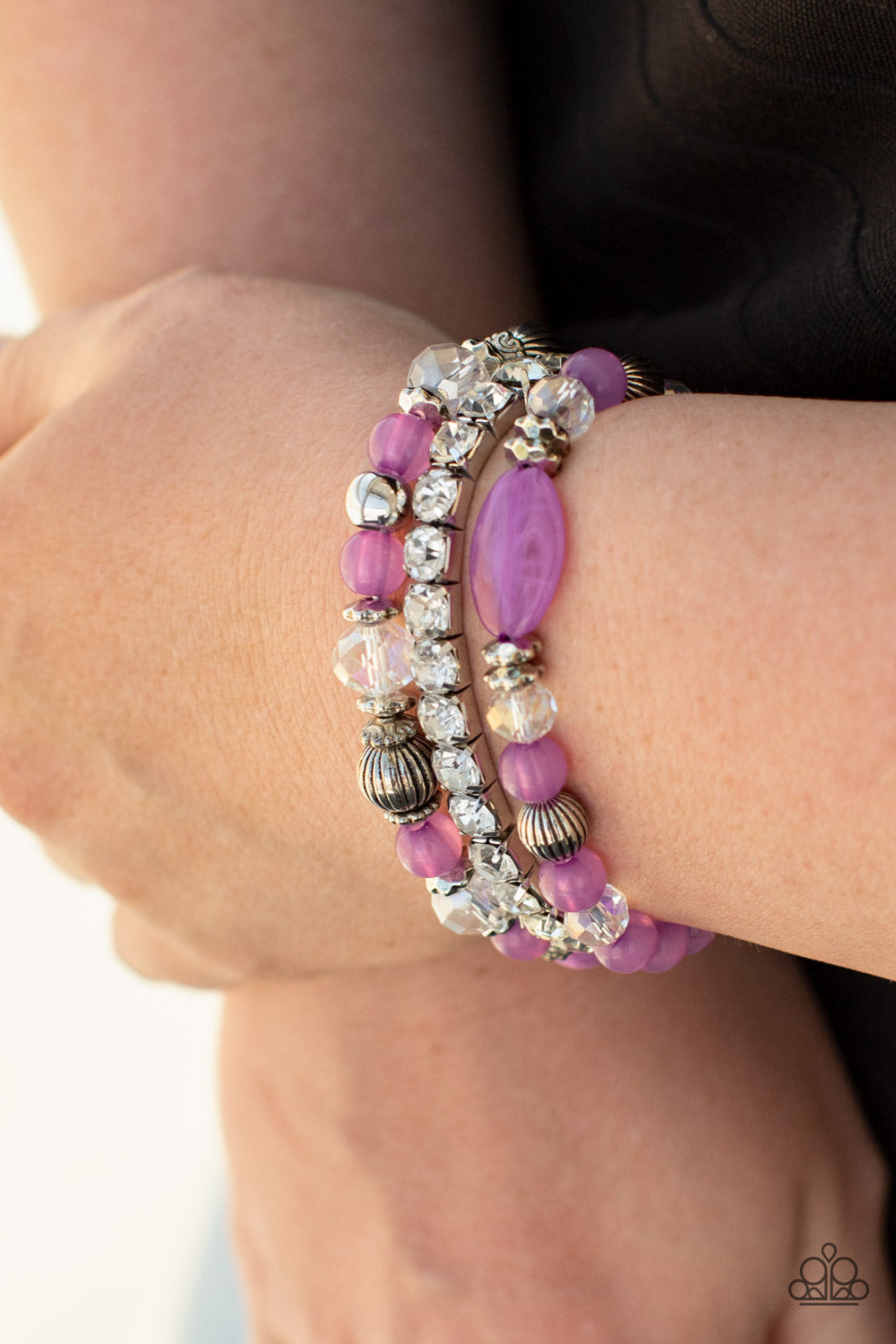 Ethereal Etiquette Bracelet (Pink, Purple, White)