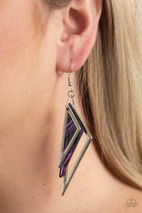 Evolutionary Edge Purple Earring