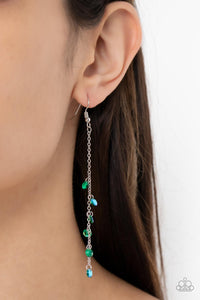 Extended Eloquence Green Earring