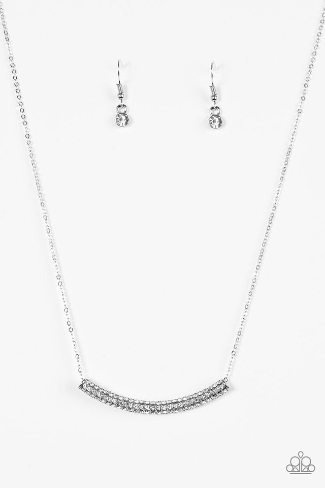 Metro Magnificence White Necklace