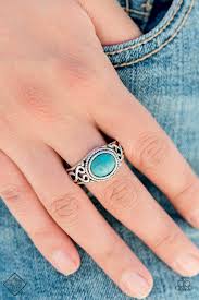 Set In Stone  Blue Ring