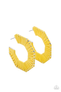Fabulously Fiesta Earring (Yellow, White)