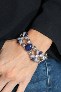 Fabulously Flourishing Bracelet (Blue, Pink)