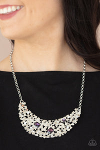 Fabulously Fragmented Necklace (Purple, Yellow)