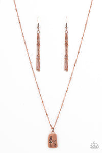 Faith Over Fear Necklace (Copper, Silver)