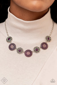 Farmers Market Fashionista Necklace (Purple, Blue)