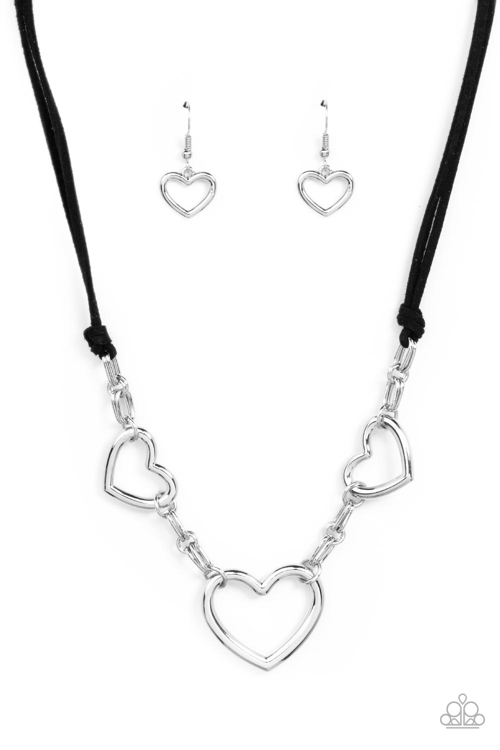 Fashionable Flirt Necklace (Black, Pink)