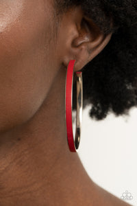 Fearless Flavor Earring (Red, Brass)