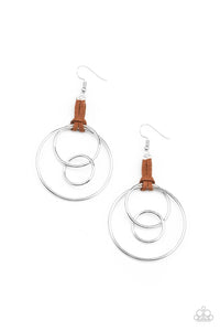 Fearless Fusion Earring (Brown, Silver)