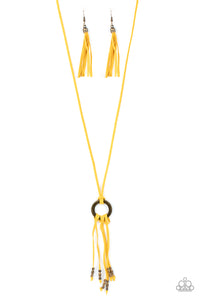 Feel at HOMESPUN Necklace (White, Yellow)