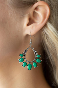 Flamboyant Ferocity Earring (Green, Pink)