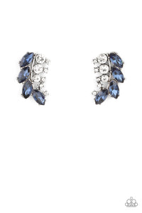 Flawless Fronds Earring (Blue, White)