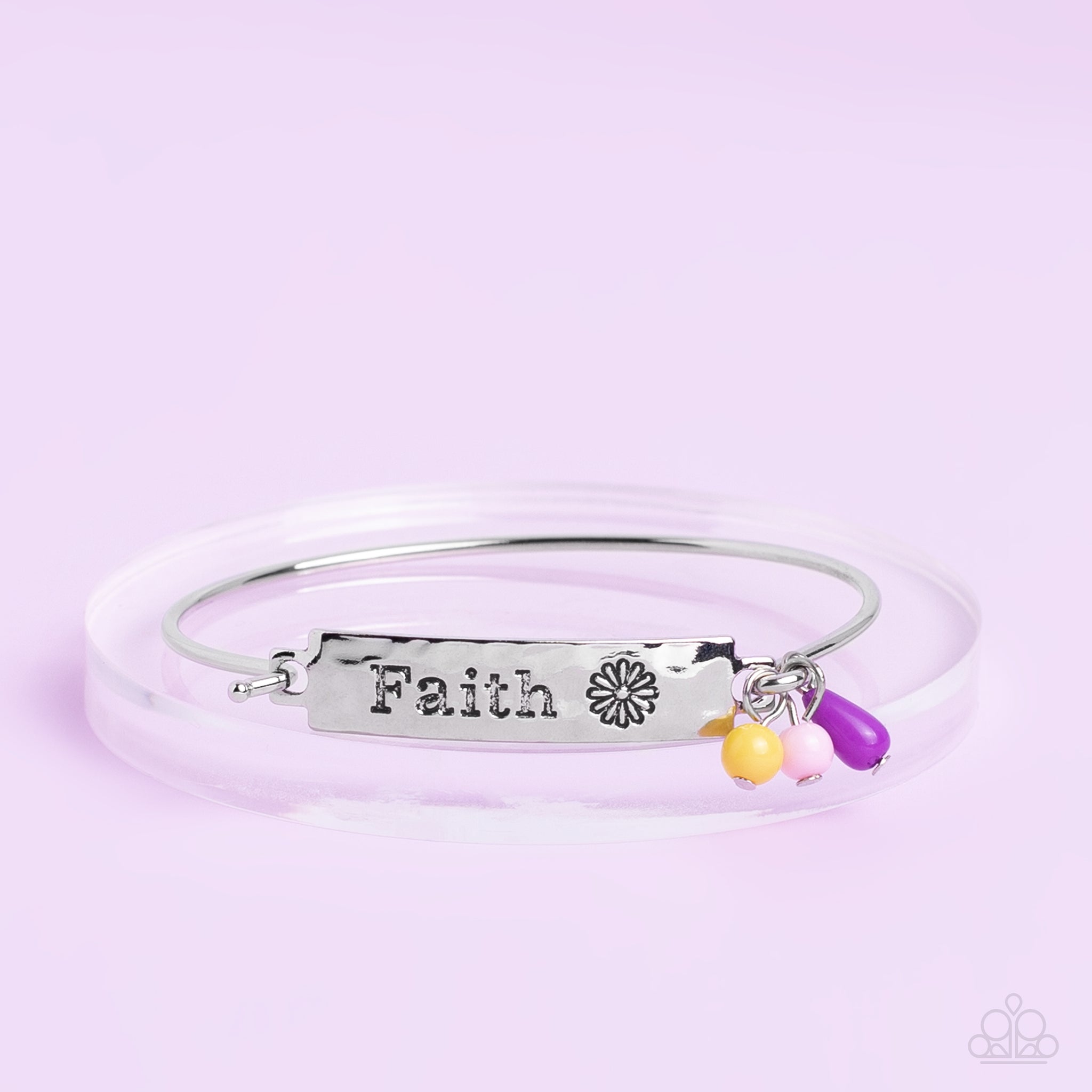 Flirting with Faith Bracelet (Purple, Green, Pink)
