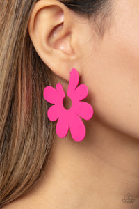 Flower Power Fantasy Earring (Purple, Pink, Blue)