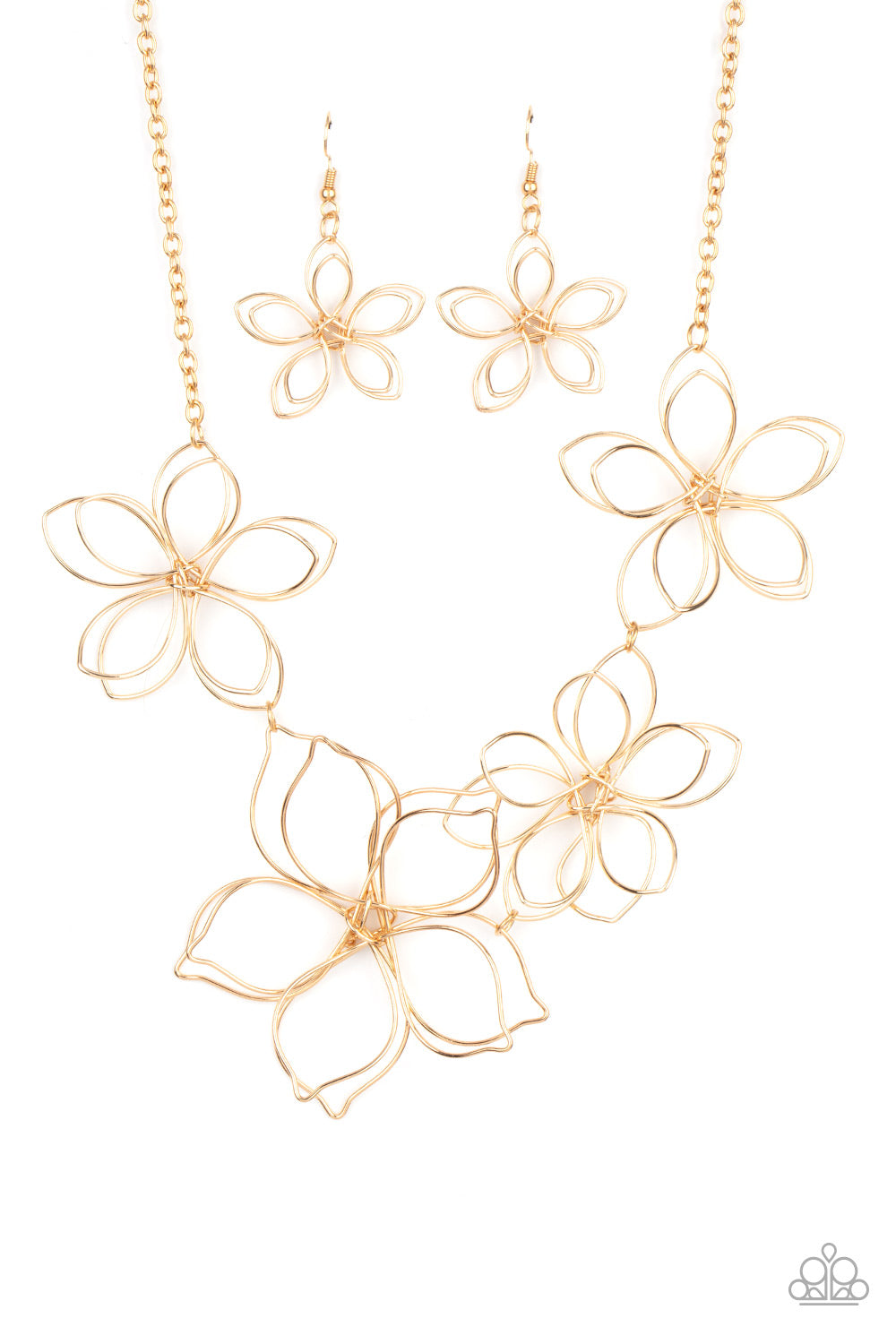 Flower Garden Fashionista Necklace (Gold, Silver, Copper)