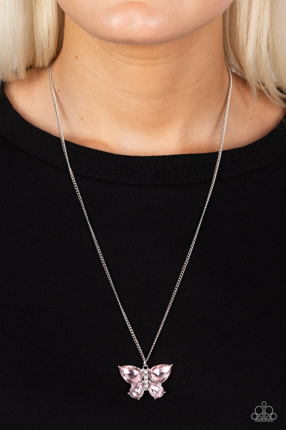 Free-Flying Flutter Pink Necklace