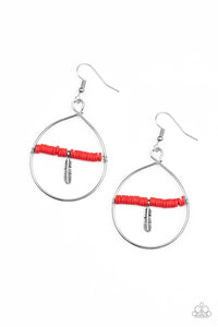 Free Bird Freedom Earrings (Red, Black)