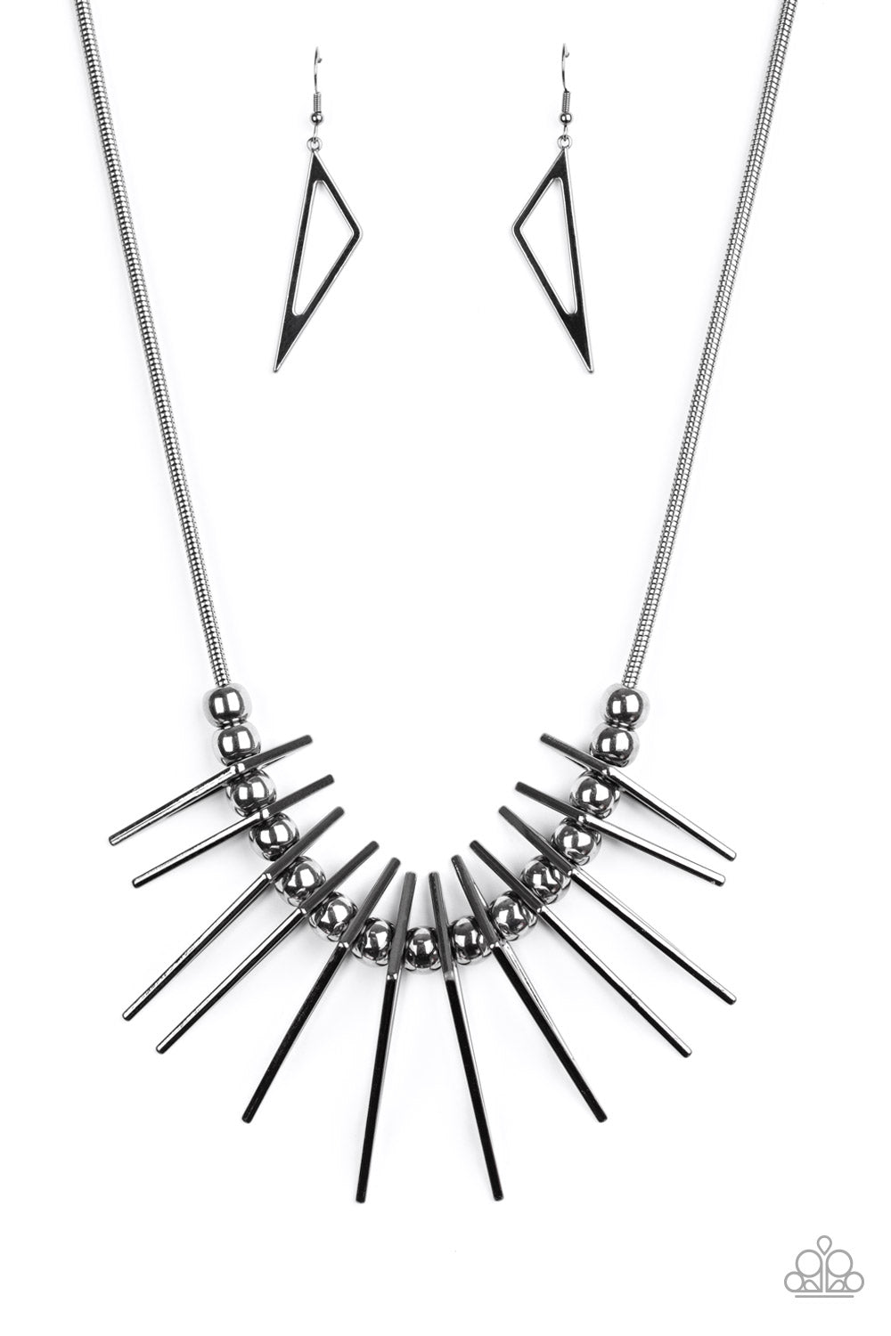 Fully Charged Black Necklace