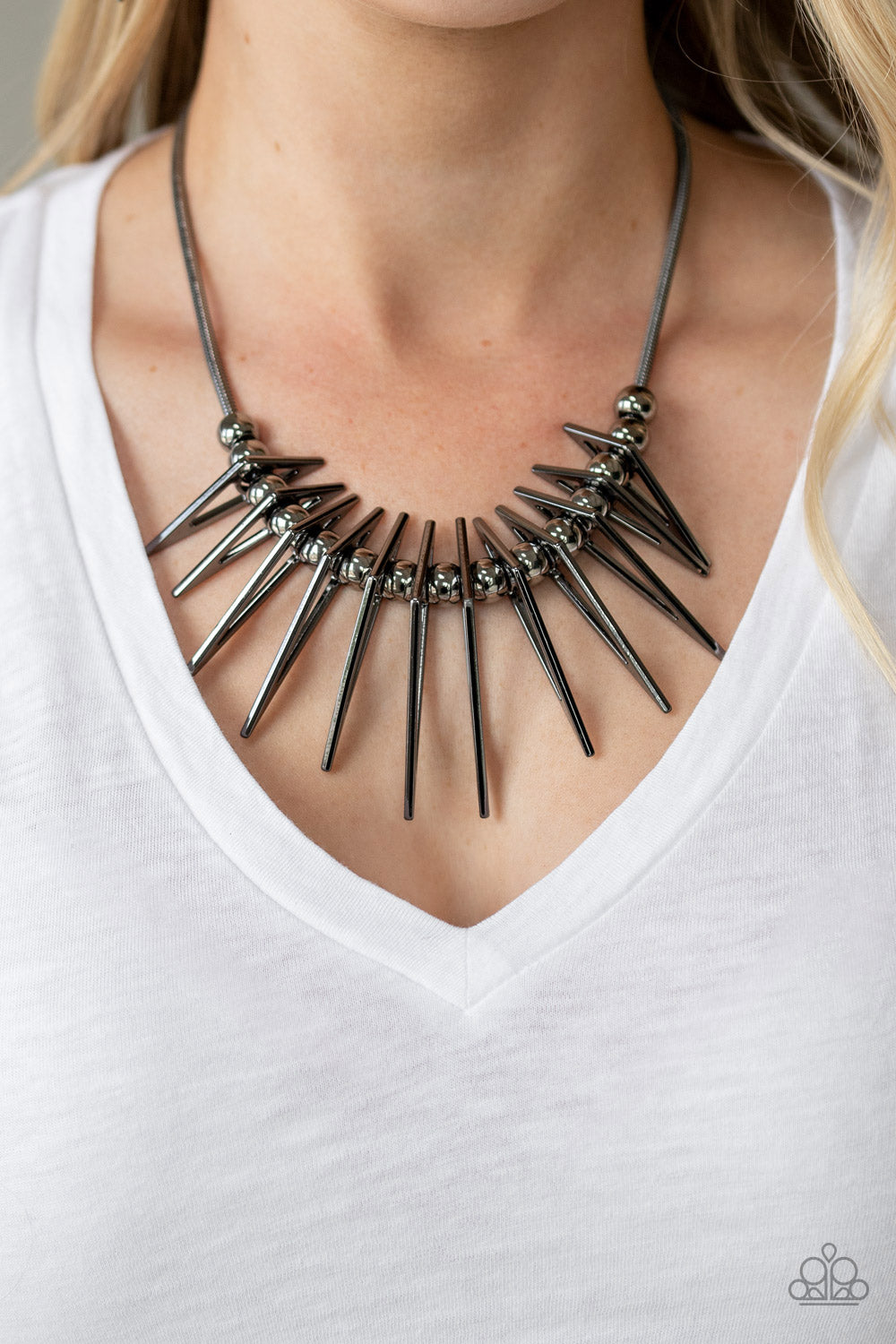 Fully Charged Black Necklace