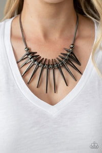 Fully Charged Black Necklace