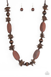 Carefree Cococay Brown Necklace