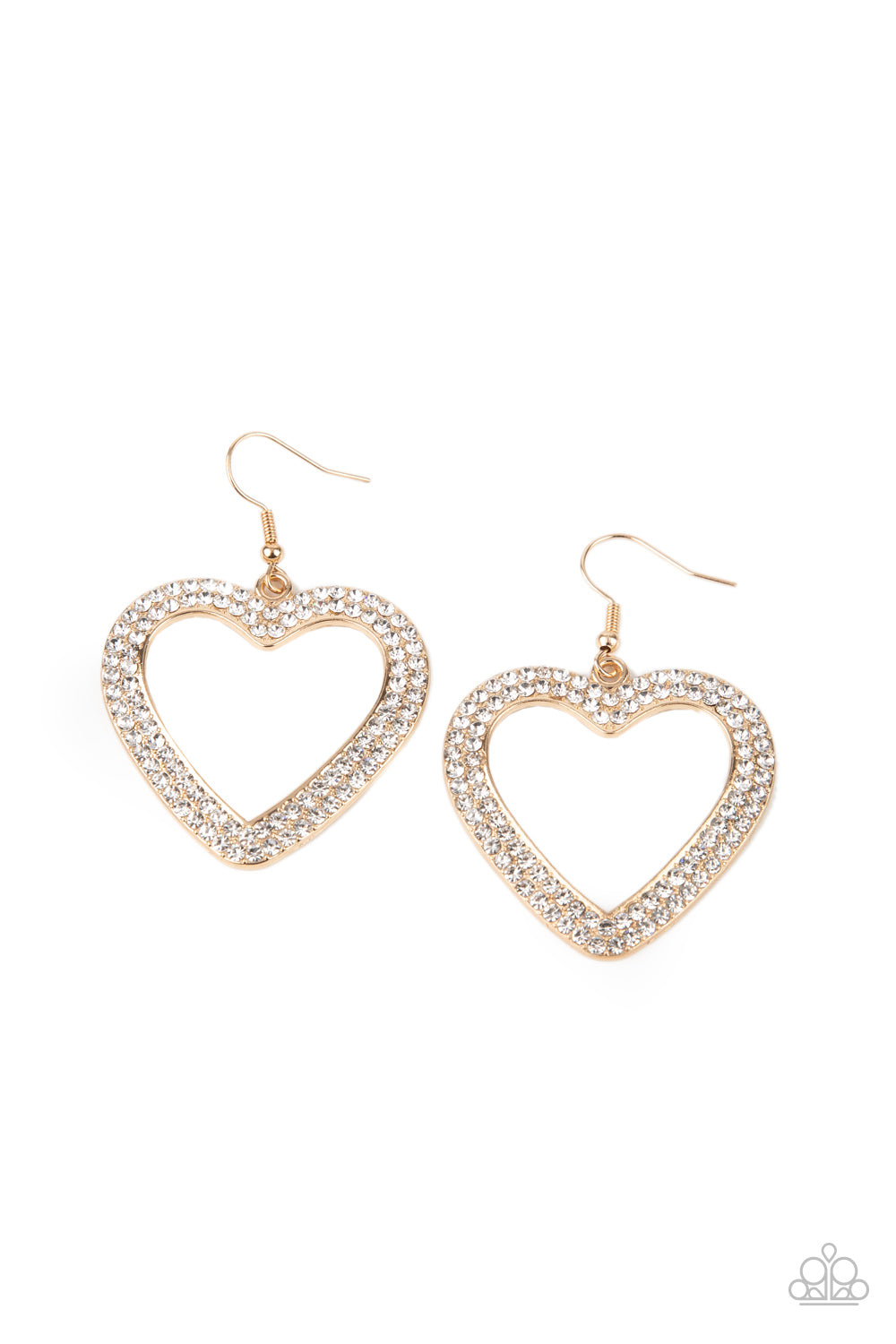 GLISTEN To Your Heart Gold Earring