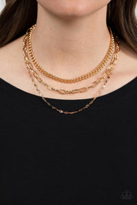 Galvanized Grit Necklace (Silver, Gold, Brass Silver)