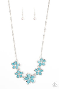 Garden Daydream (Blue,Pink) Necklace