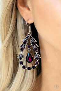 Garden Decorum Earring (Purple, Black)