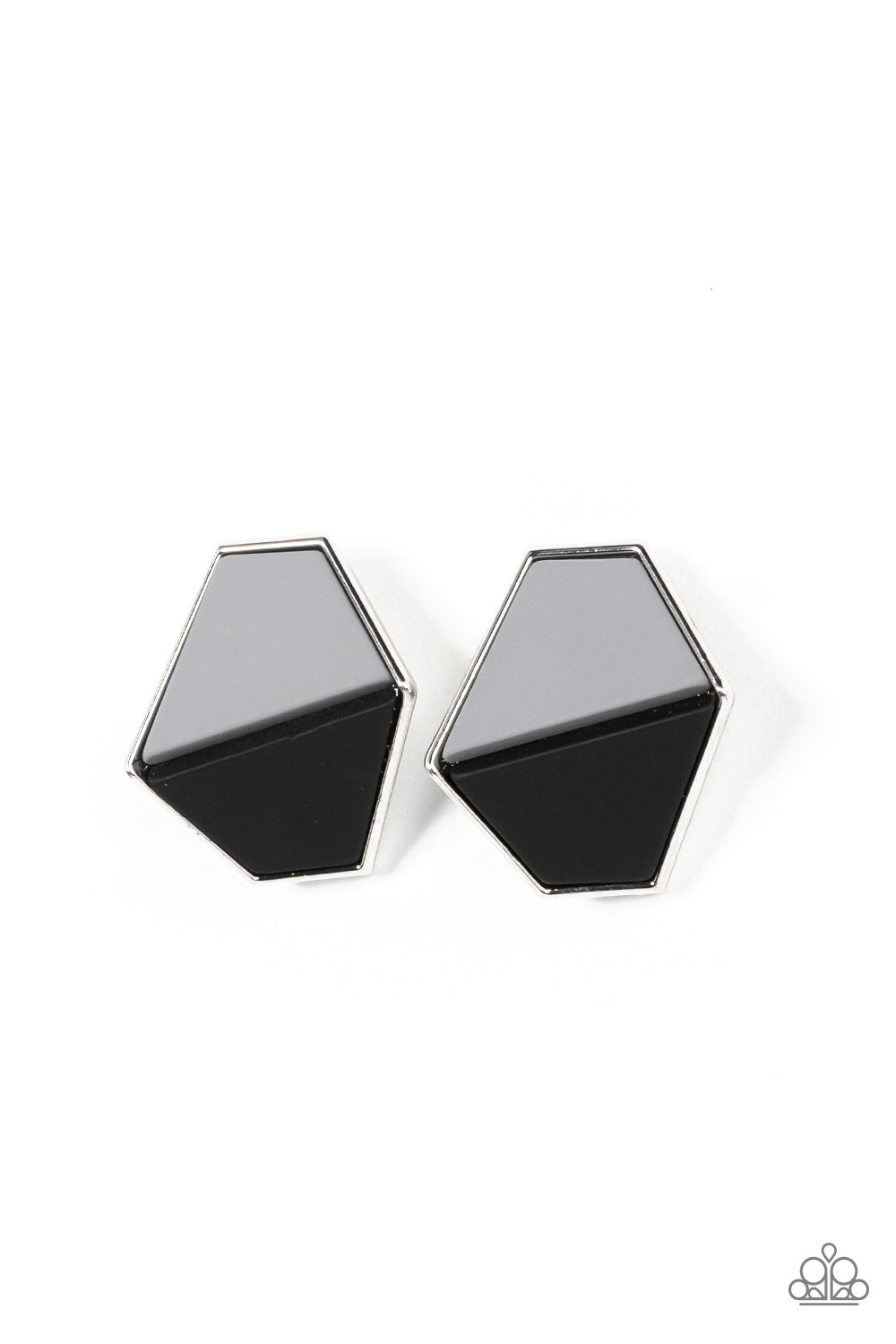 Generically Geometric Earring (Brown, Black)