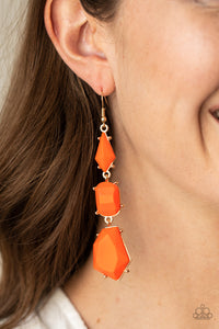 Geo Getaway Orange Earring