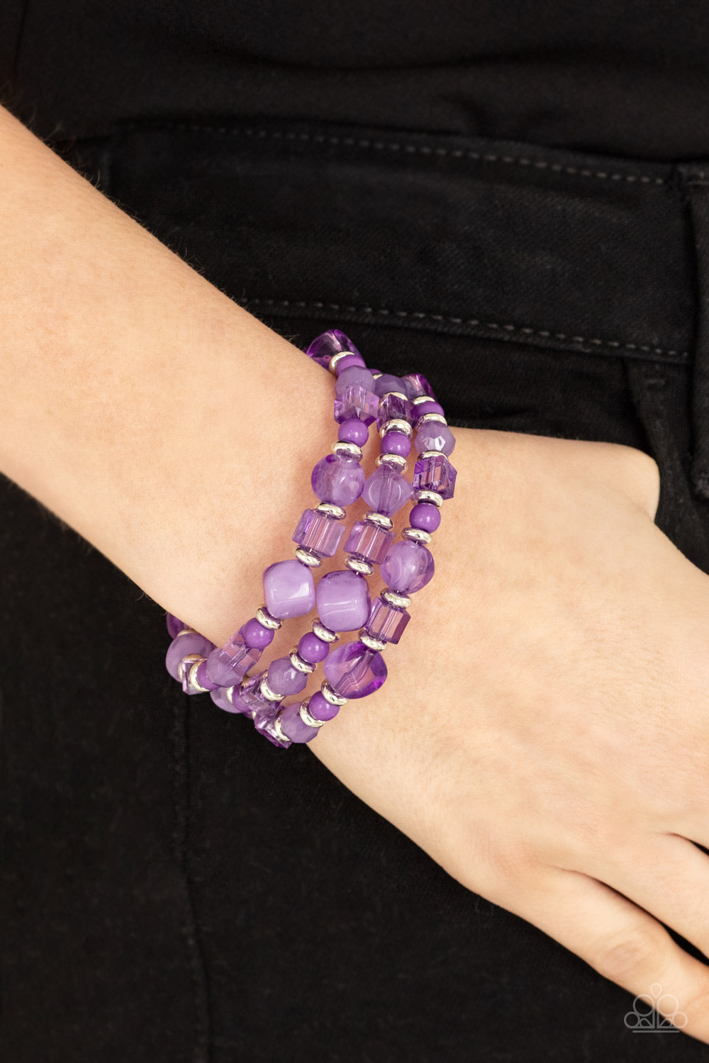 Girly Girl Glimmer Purple Bracelet