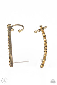 Give Me The SWOOP Earring (Brass, Gold)