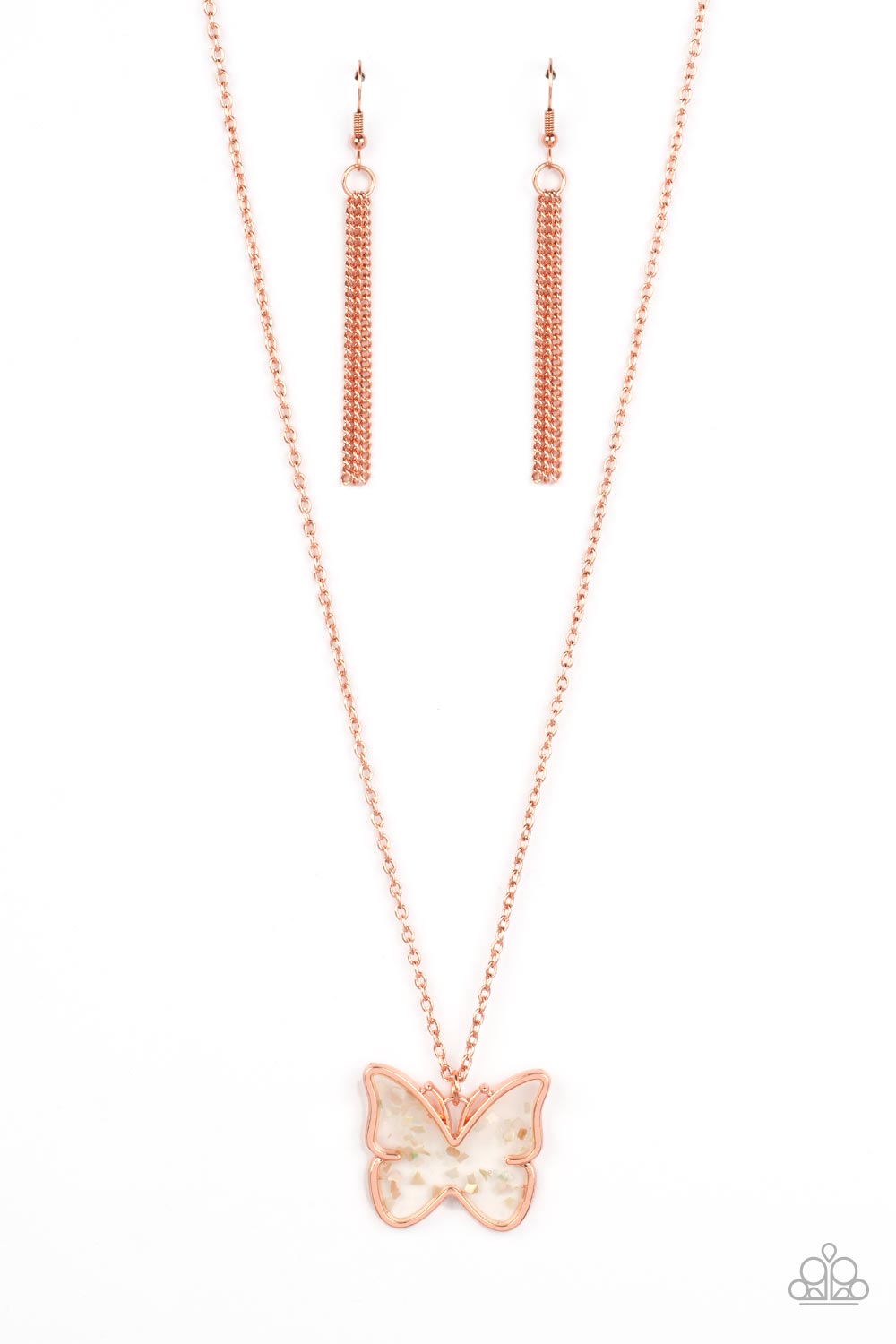 Gives Me Butterflies Necklace (Gold, Brass, Copper)